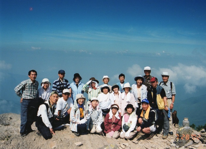 途上人KITANO 美ヶ原での集合写真 2002年